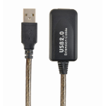 Gembird USB A/USB A M/F 10m USB cable USB 2.0 Black