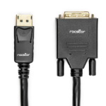 Rocstor Y10C150-B2 video cable adapter 70.9" (1.8 m) DisplayPort DVI Black