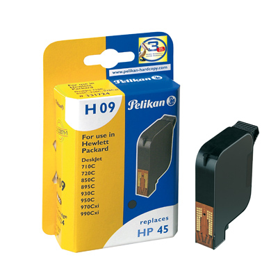 Image of Pelikan 331724/H09 Printhead cartridge black, 930 pages 42ml...