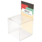 Deflecto 66001 cash/ticket box Polystyrene Transparent