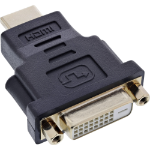 InLine HDMI to DVI Adapter male / 24+1 female gold plated, 4K2K
