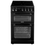 electriQ 50cm Double Cavity Electric Cooker - Black