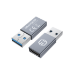 GRAUGEAR G-AD-CTA-10G cable gender changer USB-A USB-C Silver