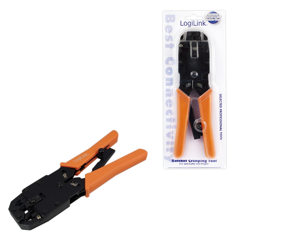 LogiLink Crimping tool universal Orange