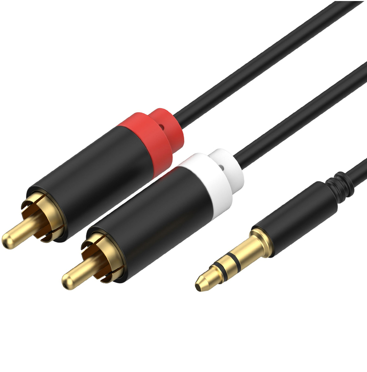 EU Product - Audio Klinkenkabel 3,5mm auf 2xCinchStecker 1,5m thumbnail