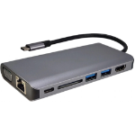 Shintaro SH-USBCTDHUB notebook dock/port replicator USB 3.2 Gen 1 (3.1 Gen 1) Type-C Grey
