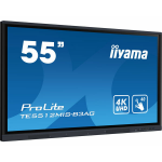 iiyama TE5512MIS-B3AG Signage Display Kiosk design 139.7 cm (55") LCD Wi-Fi 400 cd/m² 4K Ultra HD Black Touchscreen Built-in processor Android 8.0 18/7