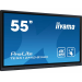 iiyama TE5512MIS-B3AG beeldkrant Kiosk-ontwerp 139,7 cm (55") LCD Wifi 400 cd/m² 4K Ultra HD Zwart Touchscreen Type processor Android 11 18/7