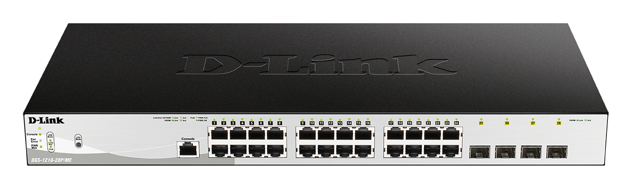 Image of D-Link DGS-1210-28P/ME/E network switch Managed L2/L3 Gigabit...