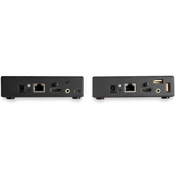 StarTech.com HDMI KVM Extender over IP Network - 4K 30Hz HDMI 2.0 and USB over IP LAN or Cat5e/Cat6 Ethernet Cable (100m/330ft) - Remote KVM Switch/Console Transmitter/Receiver Extender Kit