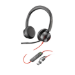 HP Poly Blackwire 8225 Stereo USB-C Headset +USB-C/A Adapter