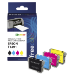 Freecolor K10335F7 inktcartridge 4 stuk(s) Compatibel Zwart, Cyaan, Magenta, Geel