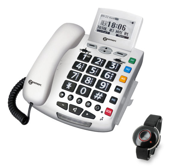 Geemarc Telecom Serenities Analog/DECT telephone Caller ID White