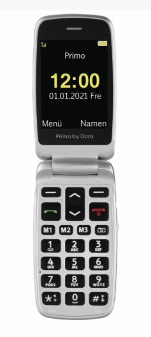 Image of Doro Primo 408 7.11 cm (2.8") 100 g Graphite, Grey, Silver...