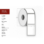 Capture CA-LB3026 printer label White