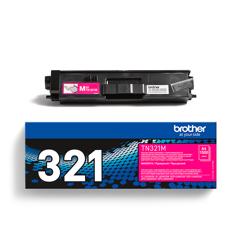 Brother TN-321M Toner-kit magenta, 1.5K pages ISO/IEC 19798 for Brother DCP-L 8400/8450/HL-L 8250