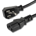 StarTech.com PXTF10110 power cable Black 118.1" (3 m) NEMA 5-15P C13 coupler