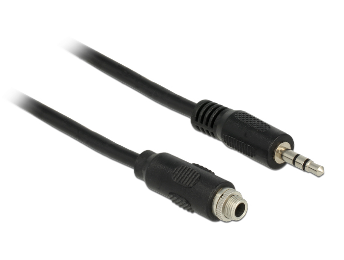 Image of DeLOCK 1m, 2x3.5mm audio cable 3.5mm Black