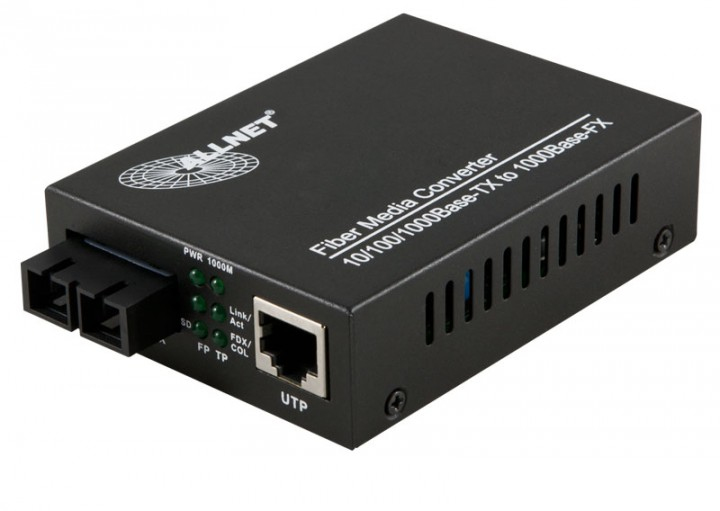 Image of ALLNET ALL-MC105G-SC-SM network media converter 1000 Mbit/s...