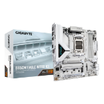 GIGABYTE B850M EAGLE WIFI6E ICE Motherboard - AMD Ryzen 9000 Series CPUs, 8+2+2 Phases Digital VRM, up to 8200MHz DDR5 (OC), 1xPCIe 5.0 + 1xPCIe 4.0 M.2, Wi-Fi 6E, 2.5 GbE LAN, USB 3.2 Gen 2