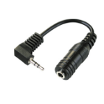 Schwaiger KHA4250 533 audio kabel 0,2 m 2.5mm 3.5mm Zwart