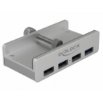 DeLOCK 64046 interface hub USB 3.2 Gen 1 (3.1 Gen 1) Type-A 5000 Mbit/s Silver