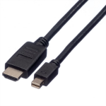 ROLINE Mini DisplayPort Cable, Mini DP-HDTV, M/M, 3 m