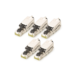 Digitus CAT 6A Field Termination Plug, STP with dust cap, bend relief - 5 pcs.