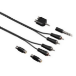 Hama 00122329 audio cable 2.5 m 2 x RCA Black