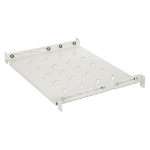 Intellinet 19" Fixed Shelf (adjustable), 1U, 350mm shelf depth, 350 to 550mm adjustable rail depth, Max 20kg, Grey, Lifetime warranty