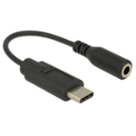 DeLOCK 65842 cable interface/gender adapter USB Type-C 3.5 mm Black