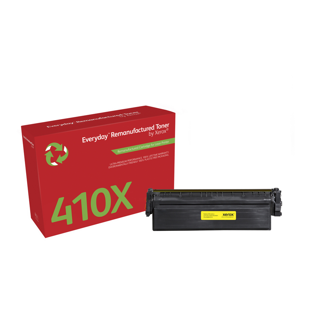 Everyday Remanufactured Gul tonerkassett. Motsvarar HP CF412X. Passar till HP Color LaserJet Pro MFP M477, LaserJet Pro MFP M377, Pro M452