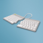 R-Go Tools Ergonomic keyboard R-Go Split Break with break software, ergonomic split keyboard, QWERTY (NORDIC), Bluetooth, white