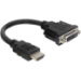 DeLOCK 0.2m HDMI-DVI M/F HDMI Type A (Standard) DVI-D Black