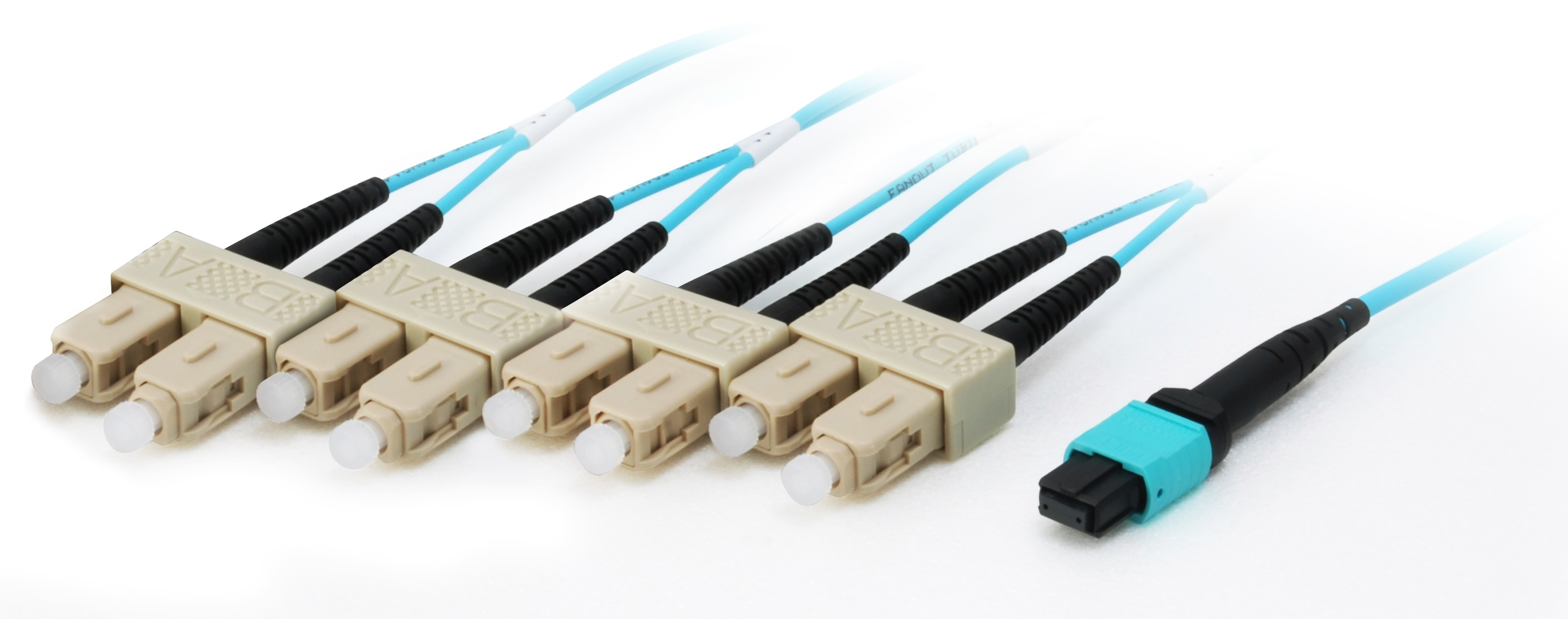 Image of Equip MTP/SC Trunk Fiber Patch Cord, OM4, 3m