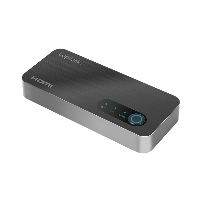Image of LogiLink HDMI switch, 2x1-Port, 8K/60 Hz, HDCP, HDR, VRR, CEC