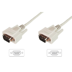 Digitus AK-610107-030-E seriële kabel Beige 3 m DB-9