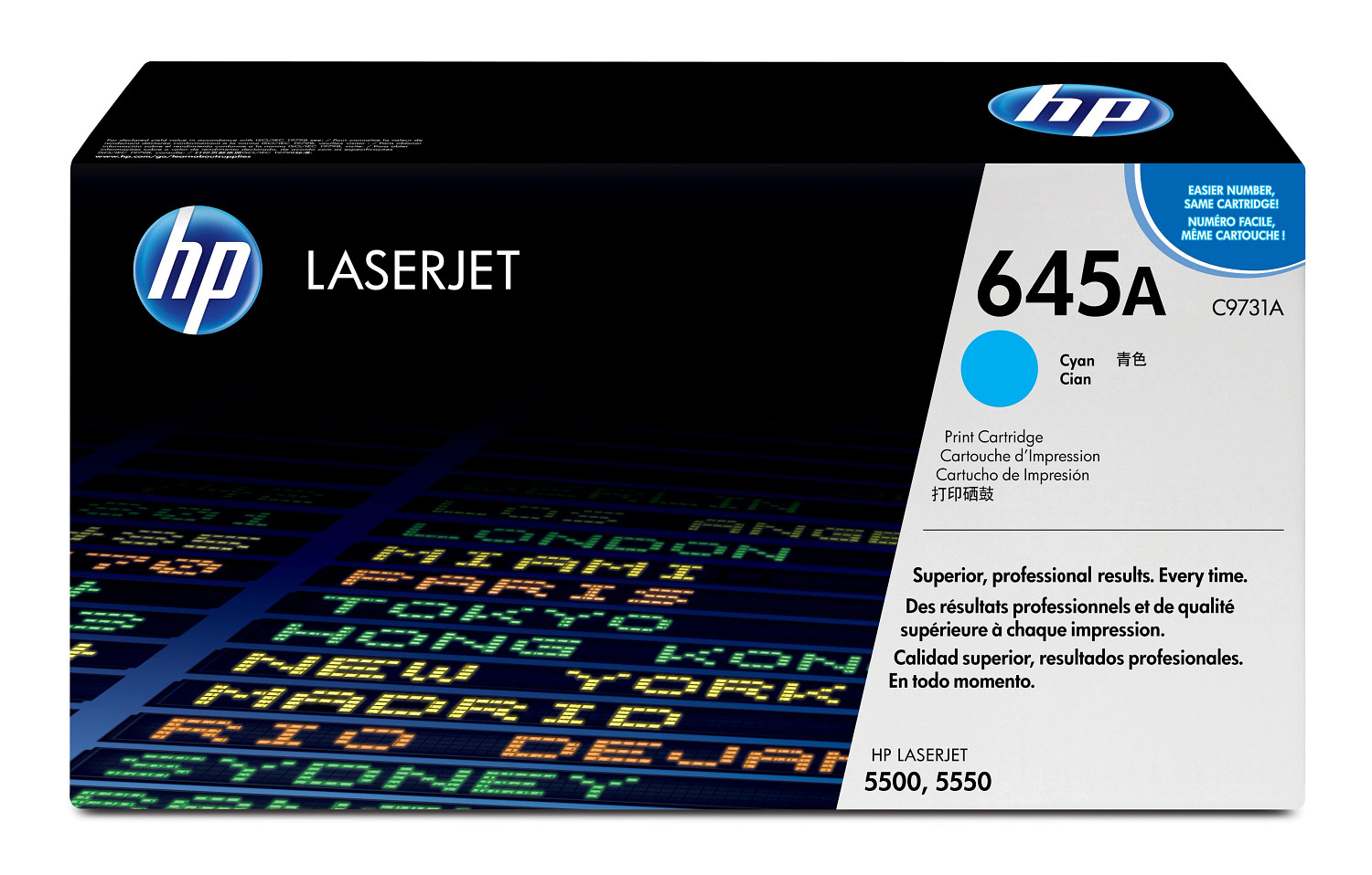 HP 645A Original LaserJet Toner Cartridge Cyan C9731A