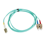 Monoprice 6391 InfiniBand/fibre optic cable 78.7" (2 m) LC SC OFNR OM3 Aqua color, Blue