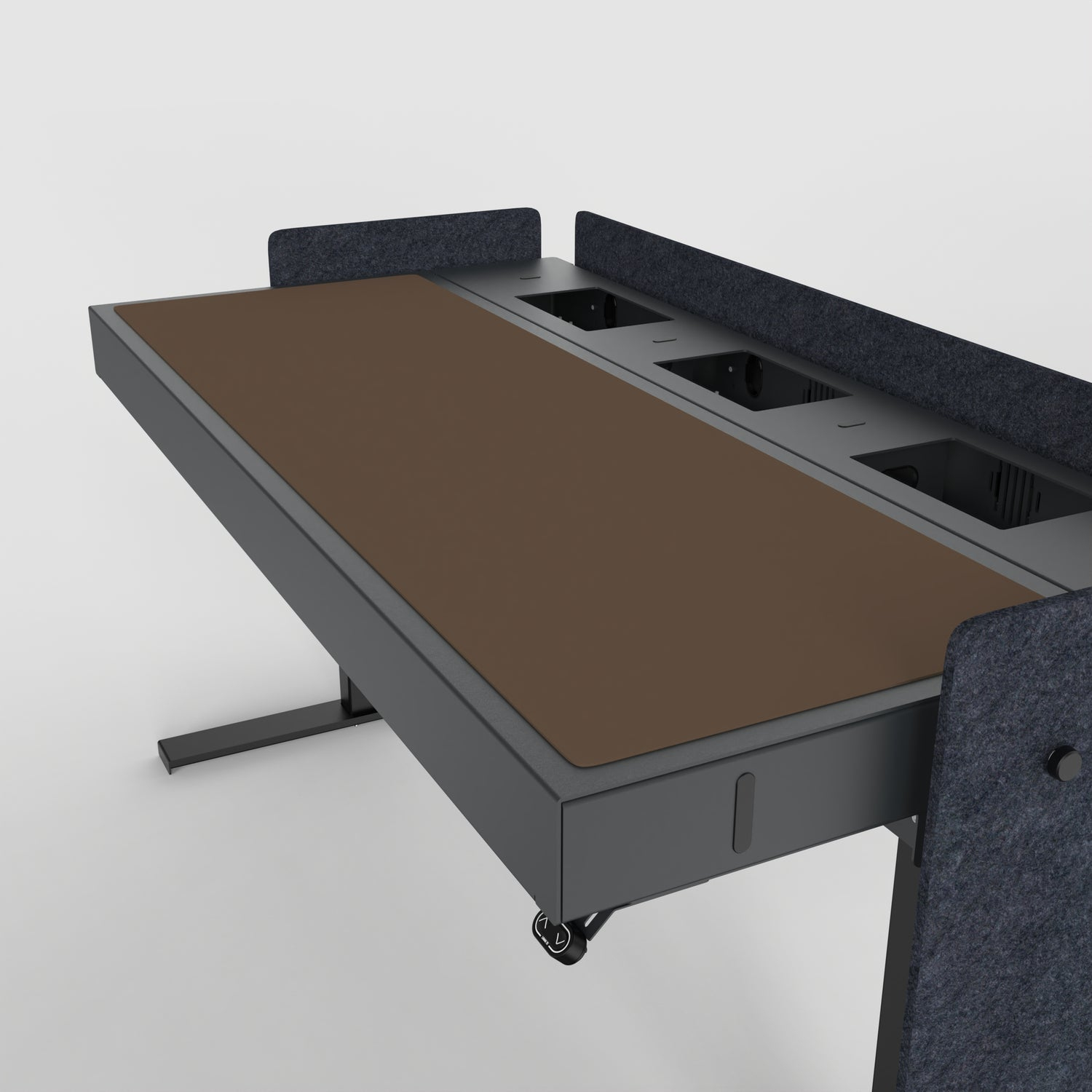 H902-4009 desk pad Linoleum Espresso