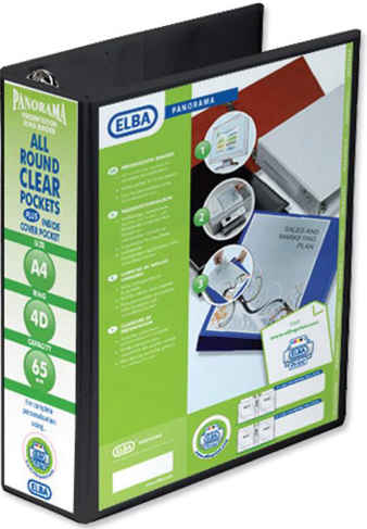 Image of Elba 400008442 ring binder A4 Black