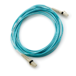 HPE Storage B-series Switch Cable 2m Multi-mode OM3 50/125um LC/LC 8Gb FC and 10GbE Laser-enhanced Cable 1 Pk fibre optic cable Blue