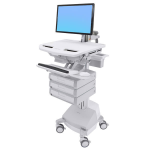 Ergotron StyleView Grey, White Flat panel Multimedia cart