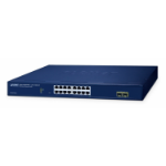 PLANET 16-Port 10/100/1000T + 2-Port Managed L2 Gigabit Ethernet (10/100/1000) Blue