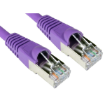 Cables Direct Cat6a, 5m networking cable Violet S/FTP (S-STP)