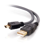 C2G Ultima USB 2.0 A/Mini-B Cable 3.0m USB-kabel 2,99 m USB A Mini-USB B 0,48 Gbit/s Zwart