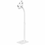 Manhattan Floor Stand (Anti theft) for Tablet and iPad, Universal, 360Â° Rotation, Tilt +20Â° to -110Â°, White, Lockable, Tablets 7.9" to 11", Height adjustable 790 to 1190mm,Extendable clamps: height 200 to 246mm/width 129 to 181mm,Can be bolted to floor
