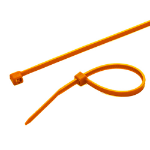 Cablenet Cabletie 4.8mm x 200mm Orange (PK 100)