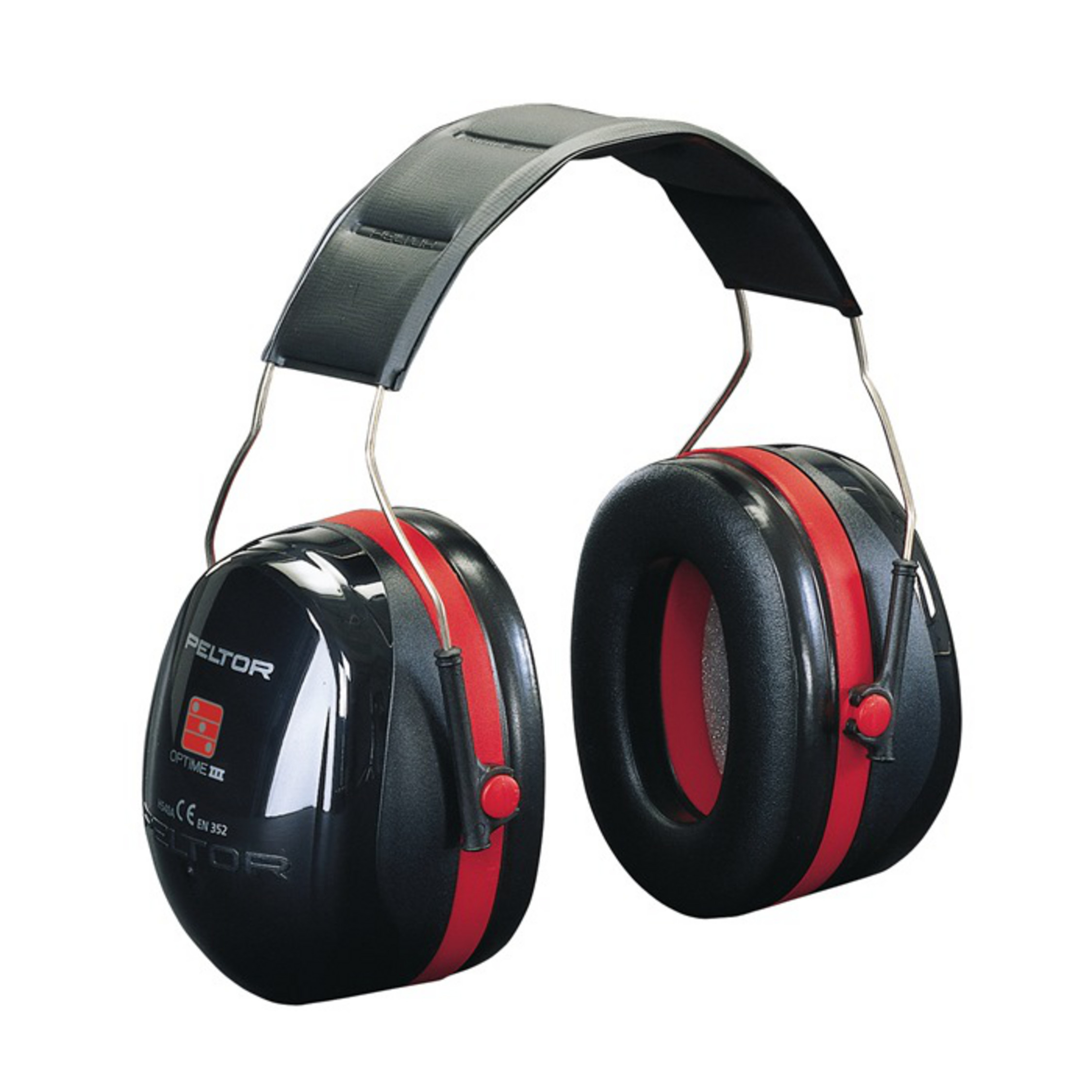 Image of 3M H540A - Adult - Male - Black - Red - Head-band - 35 dB