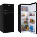 Amica KGC 15634 S fridge-freezer Freestanding E Black